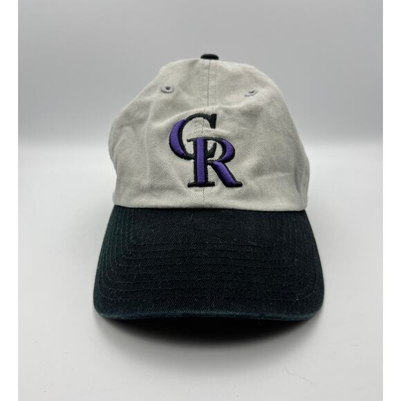 '47 Colorado Rockies Baseball Hat Embroidered Logo Gray Black Purple Youth OS - Picture 1 of 9